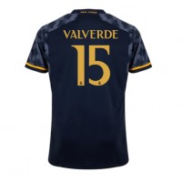 Real Madrid Federico Valverde #15 Vonkajší futbalový dres 2023-24 Krátky Rukáv